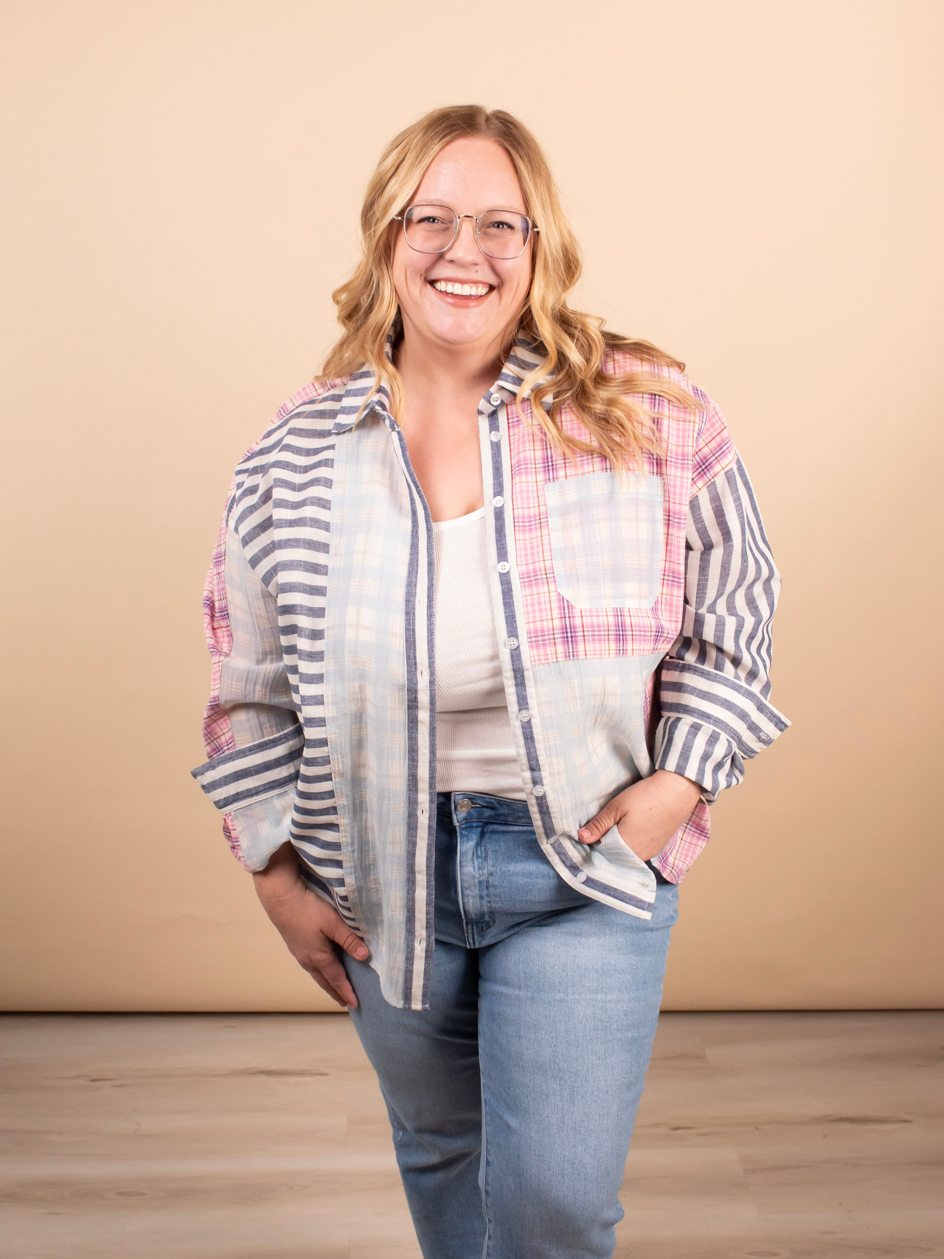 Patchwork Breeze Button Up - K & Company