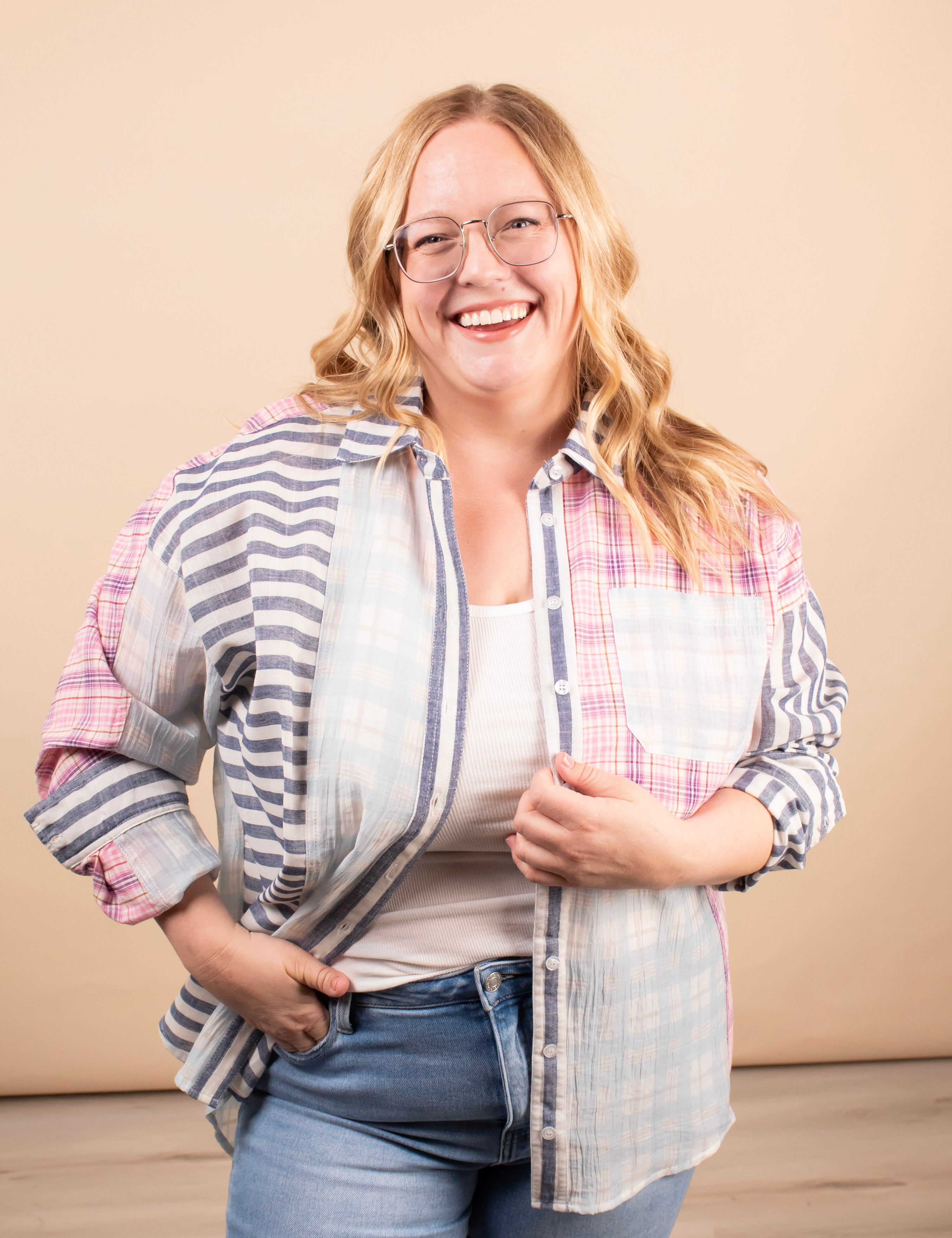 Patchwork Breeze Button Up - K & Company