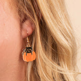 Purrfectly Pumpkin Dangle Earrings