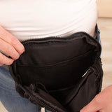 Quinn Quilted Belt Bag in Black