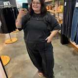 Reese Exposed Seam Barrel Pants (Bottoms Only)