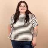 Remi Striped Tee - Black
