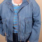 Risen Off-Duty Cargo Denim Jacket - K & Company