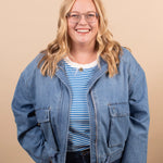 Risen Off-Duty Cargo Denim Jacket - K & Company