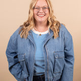 Risen Off-Duty Cargo Denim Jacket - K & Company