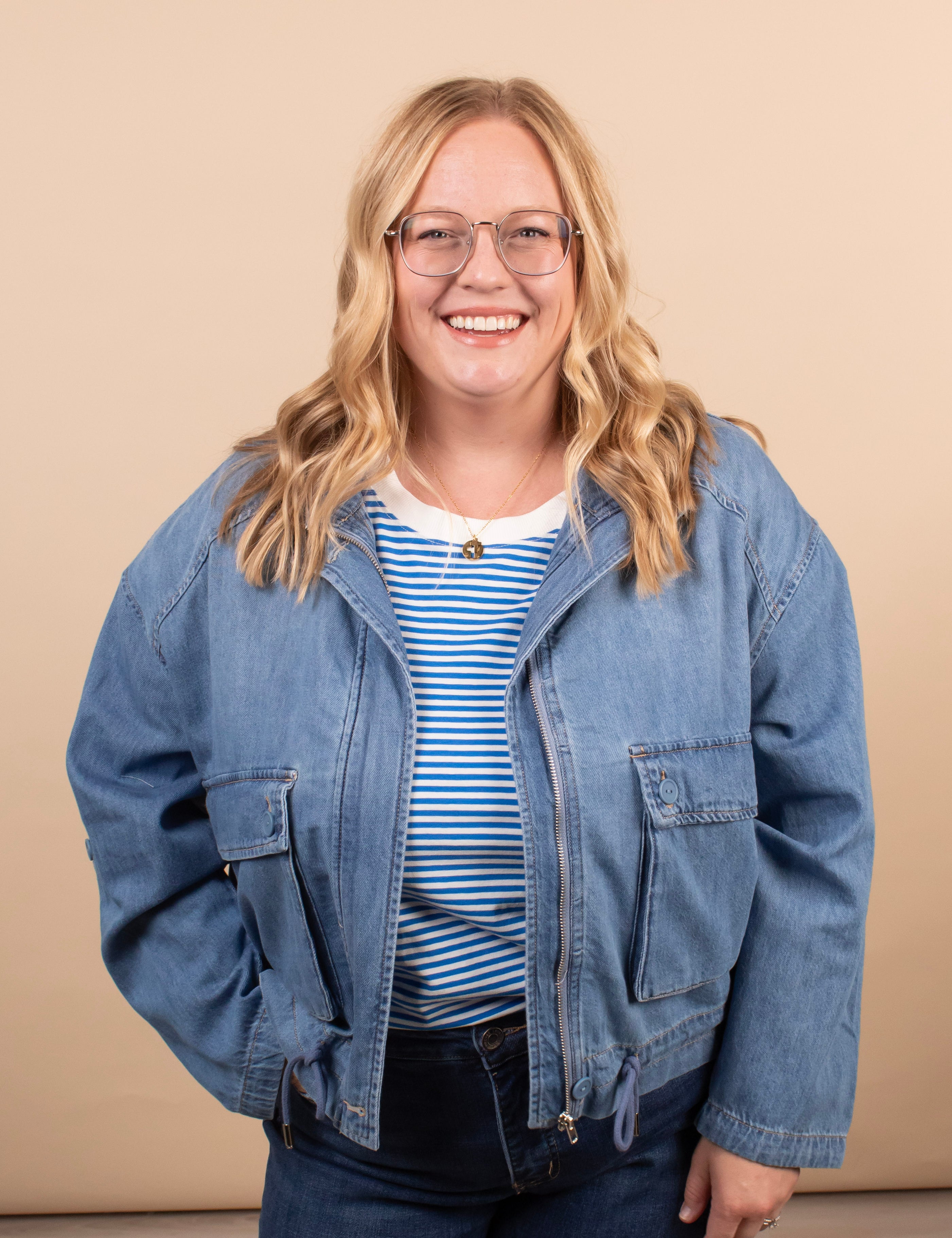 Risen Off-Duty Cargo Denim Jacket - K & Company