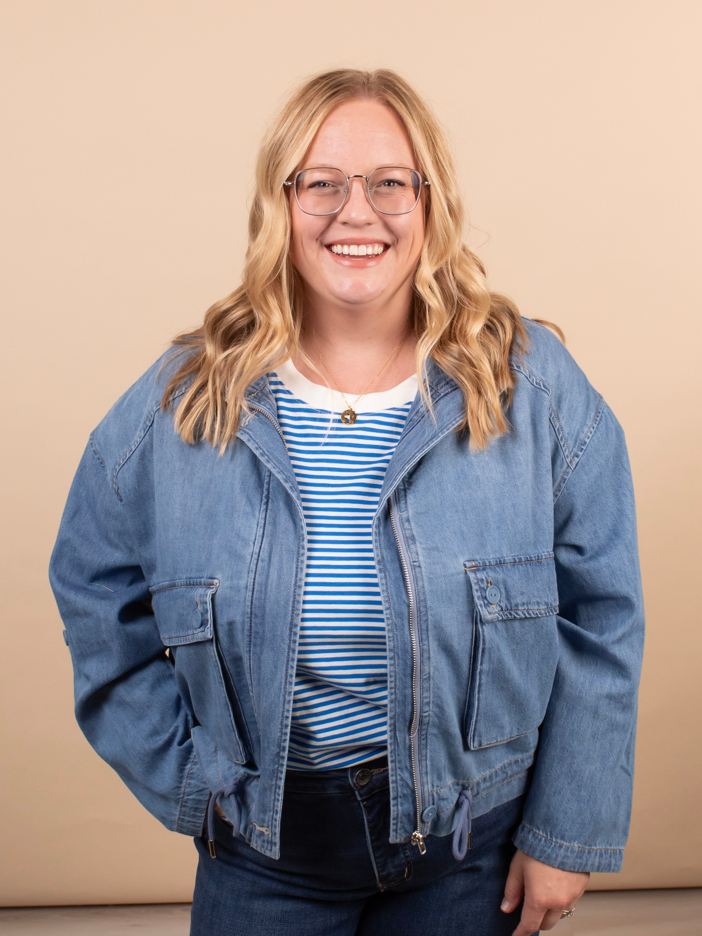 Risen Off-Duty Cargo Denim Jacket - K & Company