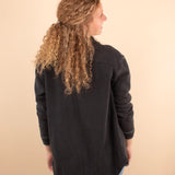 Sadie Staple Shacket in Charcoal