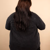 Sadie Staple Shacket in Charcoal