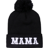 Mama Pom Beanie in Black