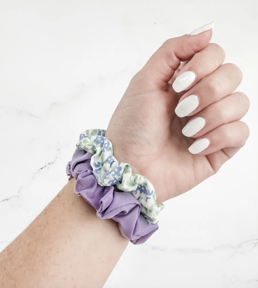 Floral Scrunchie Set in Purple - K & Company