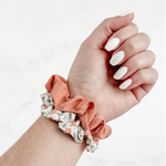 Floral Scrunchie Set in Coral - K & Company
