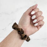 Satin Neutral Trio Scrunchies in Cream/Brown/Black - K & Company