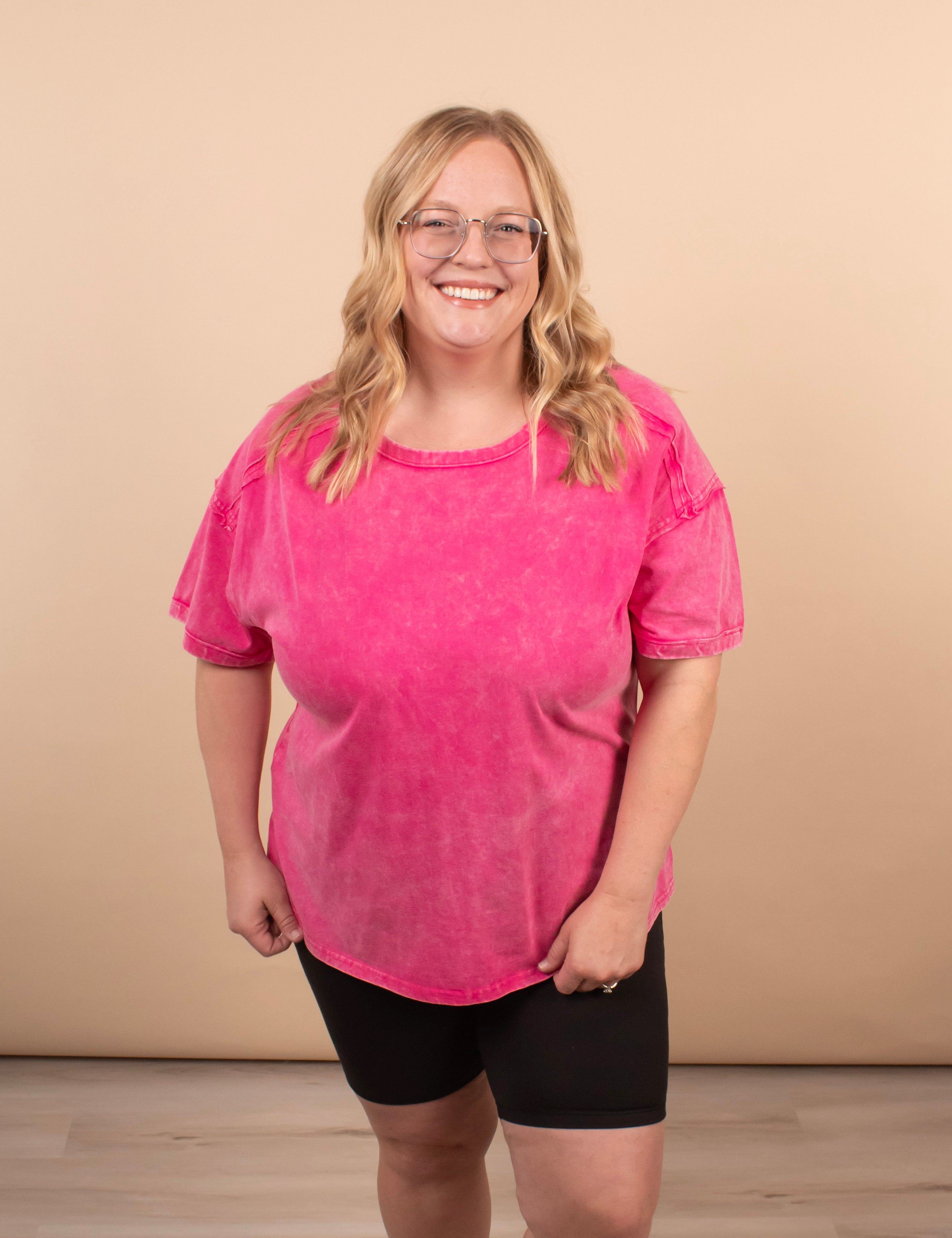 Second Skin Biker Shorts in Black - K & Company