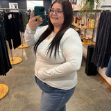 Second Skin Soft Long Sleeve Top - Bone