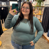 Second Skin Soft Long Sleeve Top - Eucalyptus
