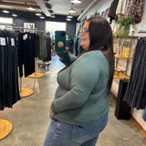 Second Skin Soft Long Sleeve Top - Eucalyptus