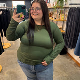 Second Skin Soft Long Sleeve Top - Green