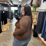 Second Skin Soft Long Sleeve Top - Mocha