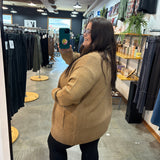 Selma Open Front Cardigan - Camel