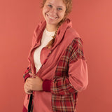 Sienna Plaid Zip-Up Hoodie Sweatshirt