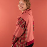 Sienna Plaid Zip-Up Hoodie Sweatshirt