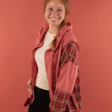 Sienna Plaid Zip-Up Hoodie Sweatshirt