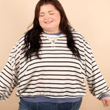Sloane Oversized Striped Pullover
