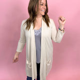 Slouchy Open Cardigan with Pockets