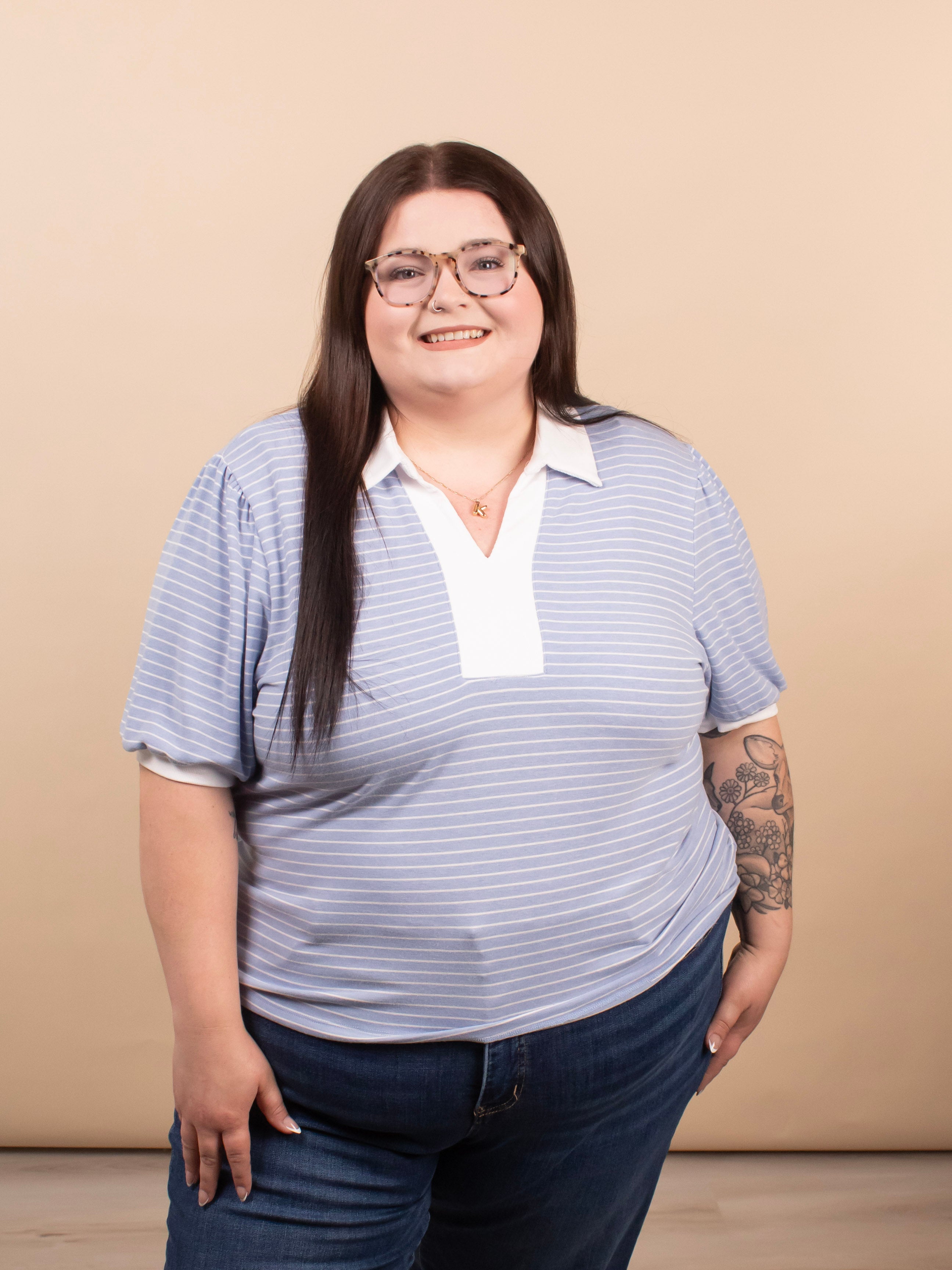 Soft Side Striped Top - K & Company