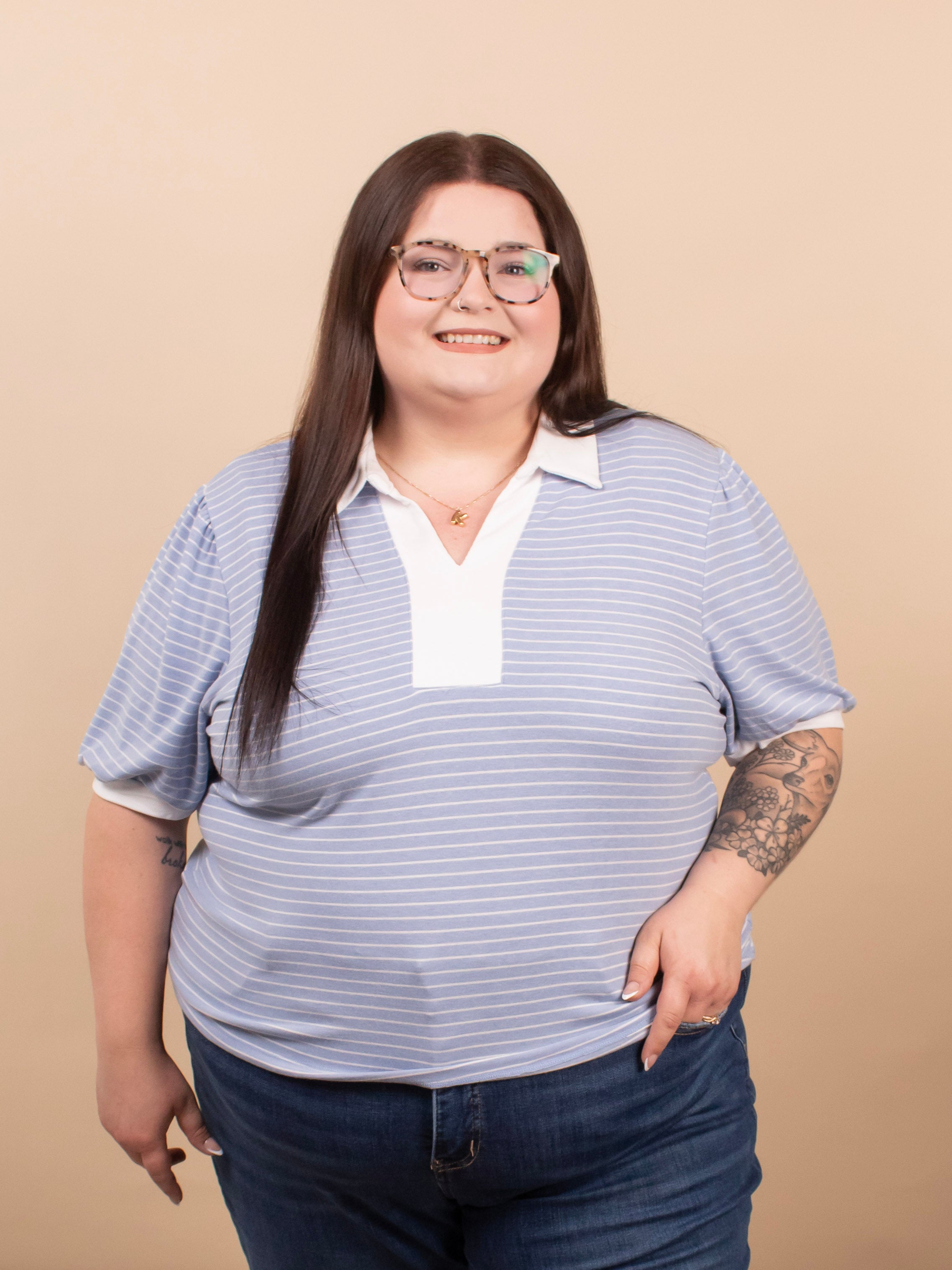 Soft Side Striped Top - K & Company