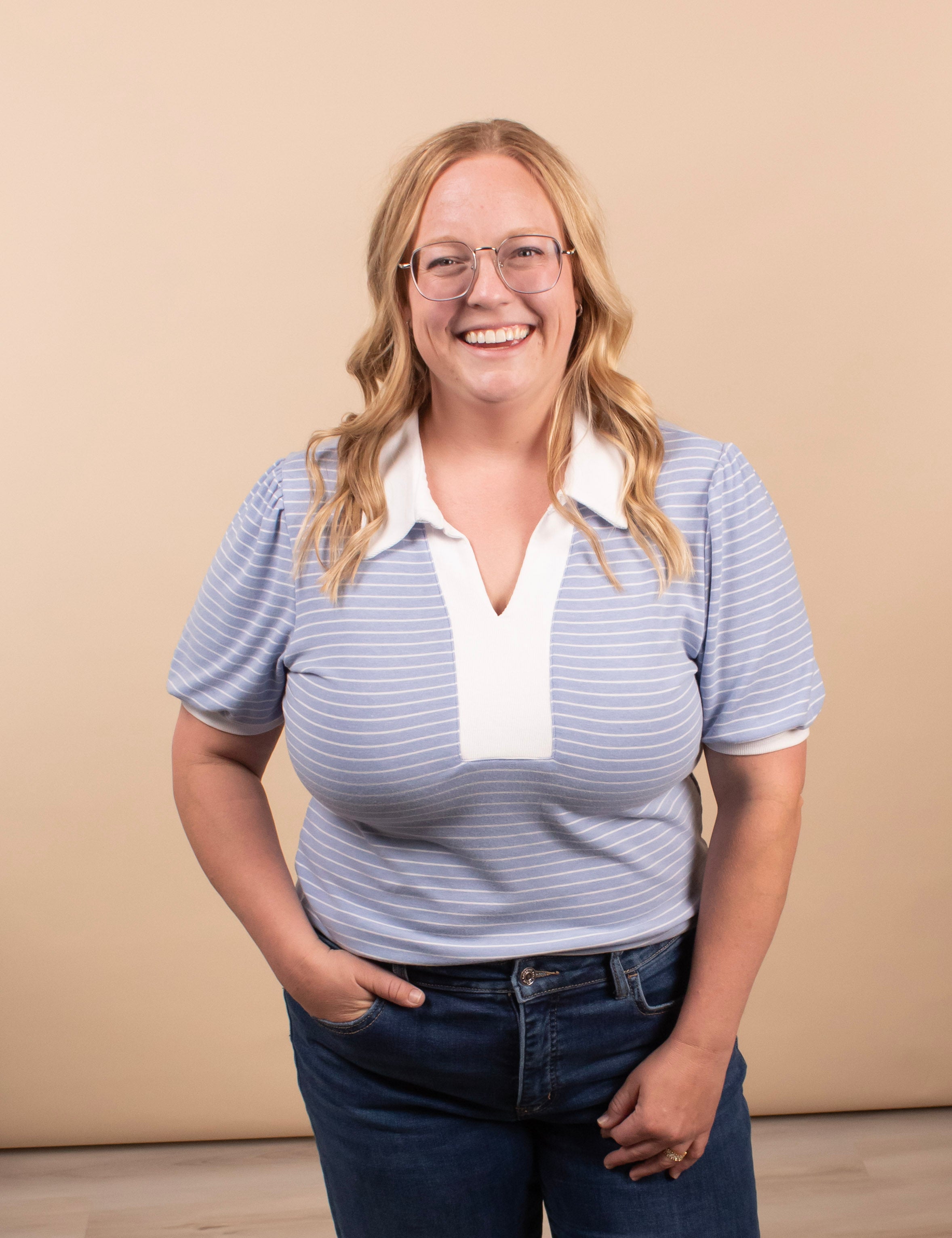 Soft Side Striped Top - K & Company