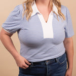 Soft Side Striped Top - K & Company