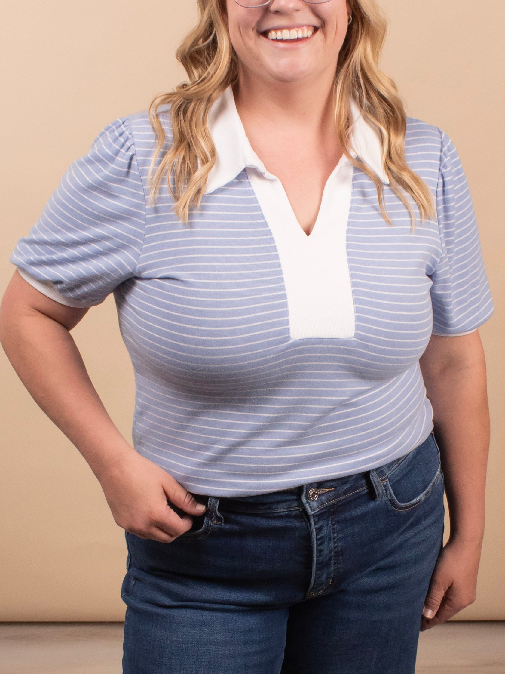 Soft Side Striped Top - K & Company