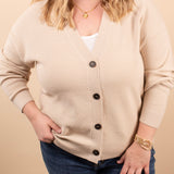Soft + Sweet Cardigan in Beige