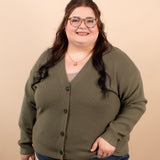 Soft + Sweet Cardigan in Olive
