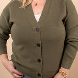 Soft + Sweet Cardigan in Olive