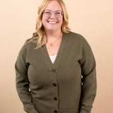 Soft + Sweet Cardigan in Olive