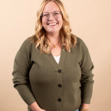 Soft + Sweet Cardigan in Olive