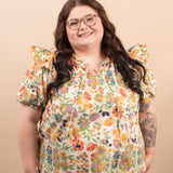 Spring Meadow Floral Top - K & Company