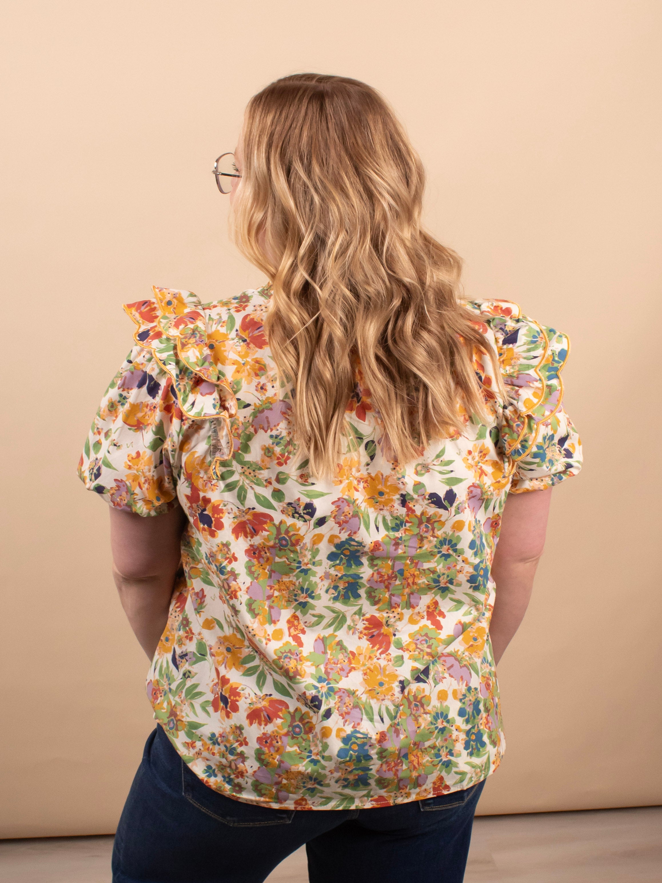 Spring Meadow Floral Top - K & Company