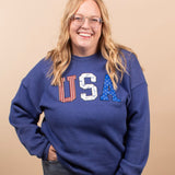 Stars, Stripes + Style USA Crewneck