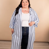 Sun & Stripes Button-up Midi Dress