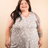 Sway with Me V-Neck Tank in Grey