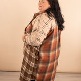 Thankful for You Oversized Long Plaid Shacket