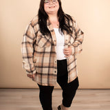 The Element Plaid Shacket in Neutrals