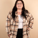 The Element Plaid Shacket in Neutrals