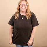 The Lived-In Tee in Vintage Black
