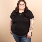 Wear Everywhere Tee in Black - K & Company