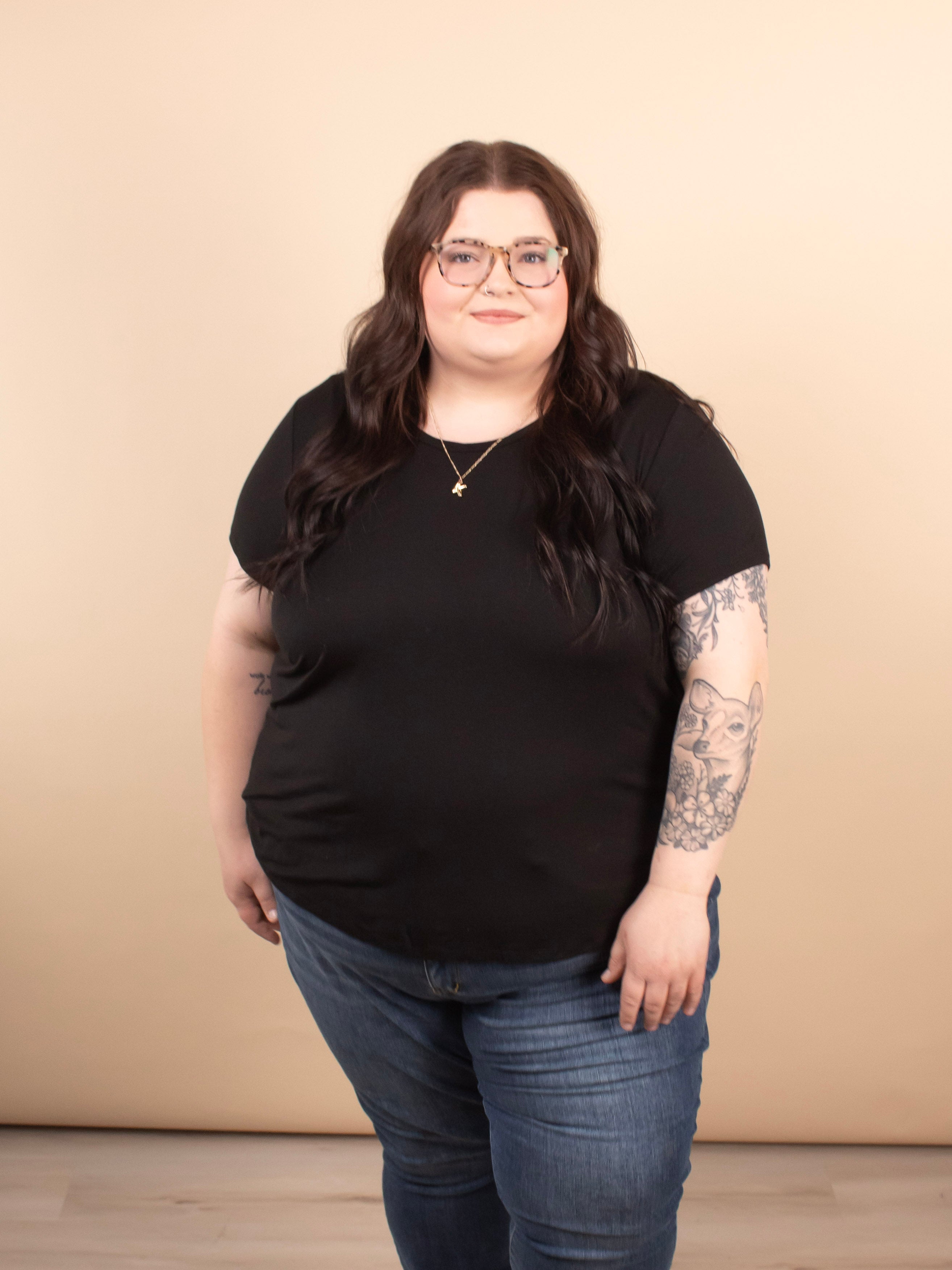 Wear Everywhere Tee in Black - K & Company